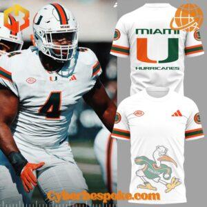 Wear the extraordinary with the Miami Hurricanes Mascot Sebastian The Ibis Shirt – hyper-detailed 3D prints that last.