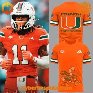 Wear the extraordinary with the Miami Hurricanes Mascot Sebastian The Ibis Shirt – hyper-detailed 3D prints that last.