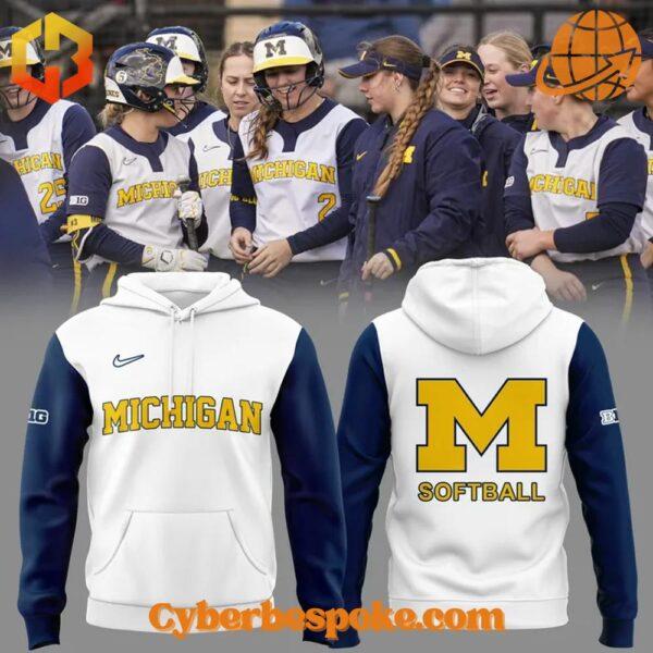 The 1 Michigan Softball Uniform 2025 Sweatshirt combines a modern fit, premium texture, and breathable comfort