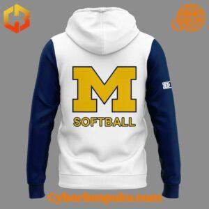 The 3 Michigan Softball Uniform 2025 Sweatshirt combines a modern fit, premium texture, and breathable comfort