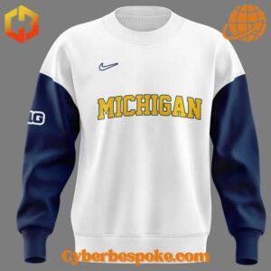 The 5 Michigan Softball Uniform 2025 Sweatshirt combines a modern fit, premium texture, and breathable comfort