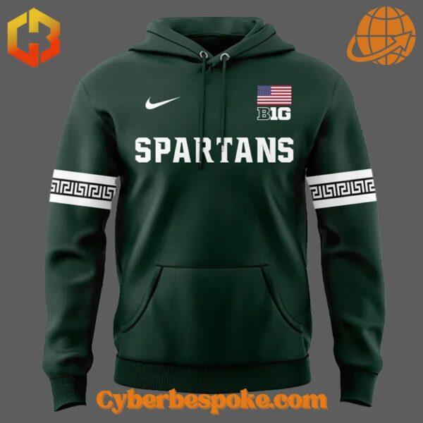 The 2 Michigan State Spartans Men Basketball Uniform 2025 Hoodie combines a modern fit, premium texture, and breathable comfort