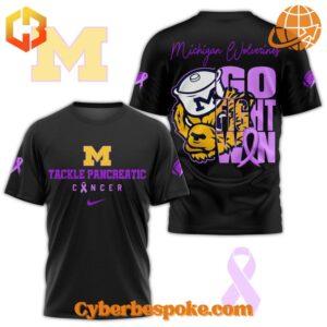 The Michigan Wolverines Tackle Pancreatic Cancer Shirt brings your style to life.