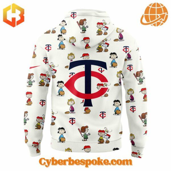 Break the boundaries of traditional fashion with the Minnesota Twins Peanuts Th Anniversary Hoodie.