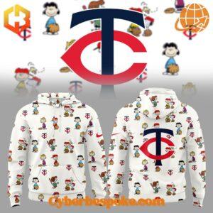 Break the boundaries of traditional fashion with the Minnesota Twins Peanuts Th Anniversary Hoodie.