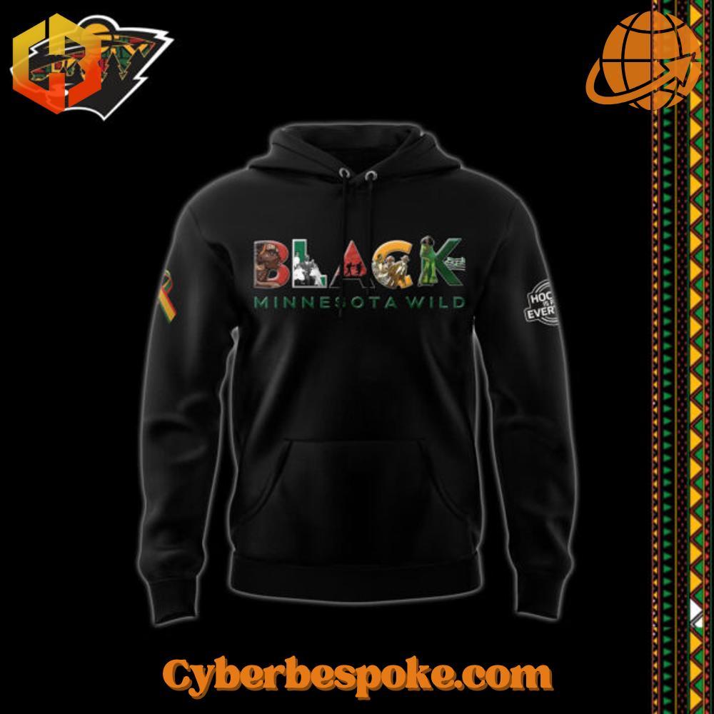 Minnesota Wild X Black History Month Hoodie Experience fashion in a new dimension with the Minnesota Wild X Black History Month Hoodie – wear the unexpected.