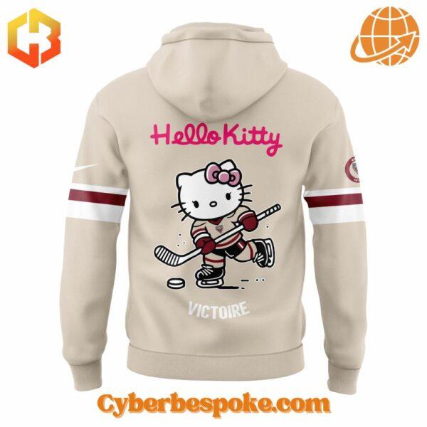 The Montréal Victoire Hello Kitty Hoodie delivers softness, breathability, and vibrant all-over prints.