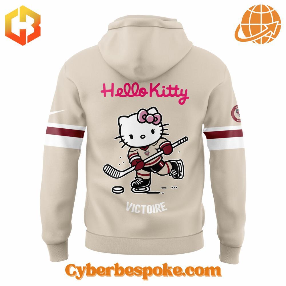 Montréal Victoire Hello Kitty Hoodie The Montréal Victoire Hello Kitty Hoodie delivers softness, breathability, and vibrant all-over prints.