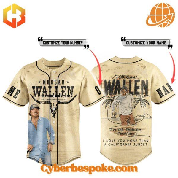 Express yourself with the Morgan Wallen I'm The Problem Tour Baseball Jersey – high-definition colors meet all-day comfort.