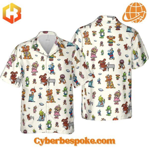 Experience fashion in a new dimension with the Muppet Babies Hawaiian Shirt – wear the unexpected.