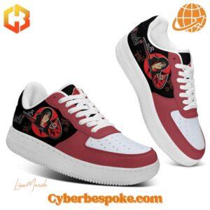 Step up your sneaker game with the sleek and stylish Naruto Uchiha Itachi Nike Air Force Shoes.