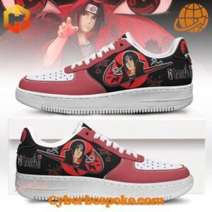 Step up your sneaker game with the sleek and stylish Naruto Uchiha Itachi Nike Air Force Shoes.