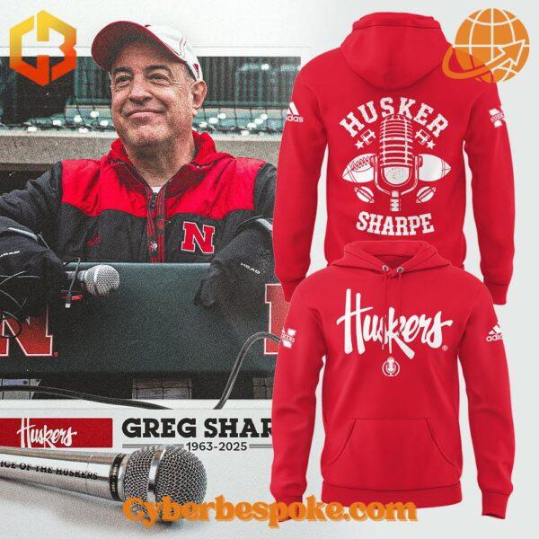 Lightweight and comfortable Nebraska Cornhuskers Honoring The Legend Greg Sharpe Hoodie perfect for everyday wear