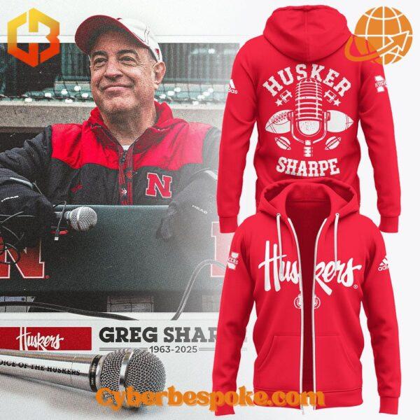 Lightweight and comfortable Nebraska Cornhuskers Honoring The Legend Greg Sharpe Hoodie perfect for everyday wear