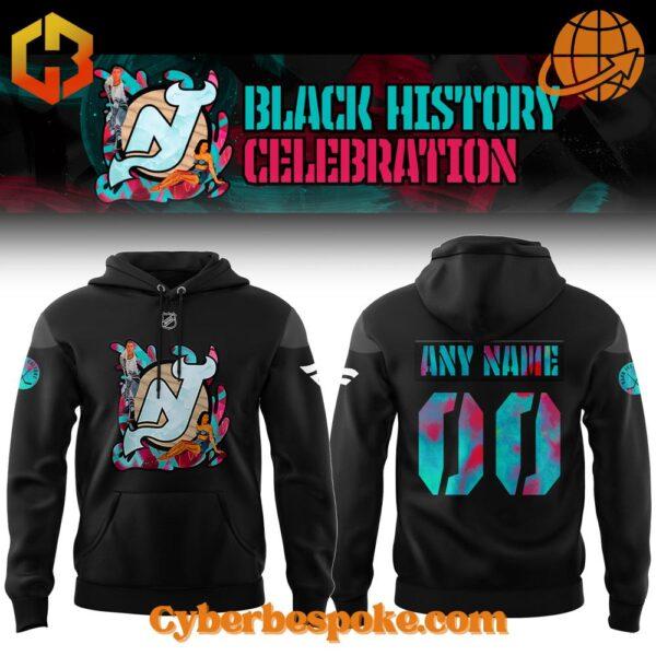 Experience fashion in a new dimension with the New Jersey Devils Celebrating Black History Custom Hoodie – wear the unexpected.