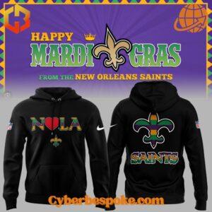 The New Orleans Saints Mardi Gras Hoodie is made for comfort, confidence, and style.