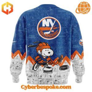 A soft cotton New York Islanders Th Anniversary Of Peanuts Hoodie eaturing a minimalist design.