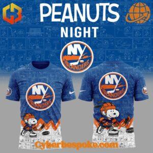 A soft cotton New York Islanders Th Anniversary Of Peanuts Hoodie eaturing a minimalist design.