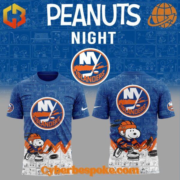 A soft cotton New York Islanders Th Anniversary Of Peanuts Hoodie eaturing a minimalist design.