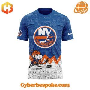 A soft cotton New York Islanders Th Anniversary Of Peanuts Hoodie eaturing a minimalist design.