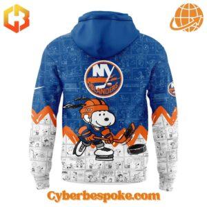 A soft cotton New York Islanders Th Anniversary Of Peanuts Hoodie eaturing a minimalist design.