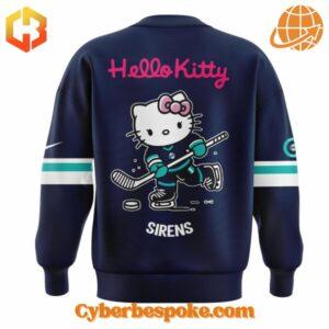 Wear the extraordinary with the New York Sirens Hello Kitty Hoodie – hyper-detailed 3D prints that last.