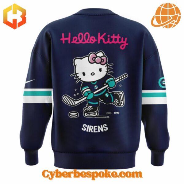 Wear the extraordinary with the New York Sirens Hello Kitty Hoodie – hyper-detailed 3D prints that last.