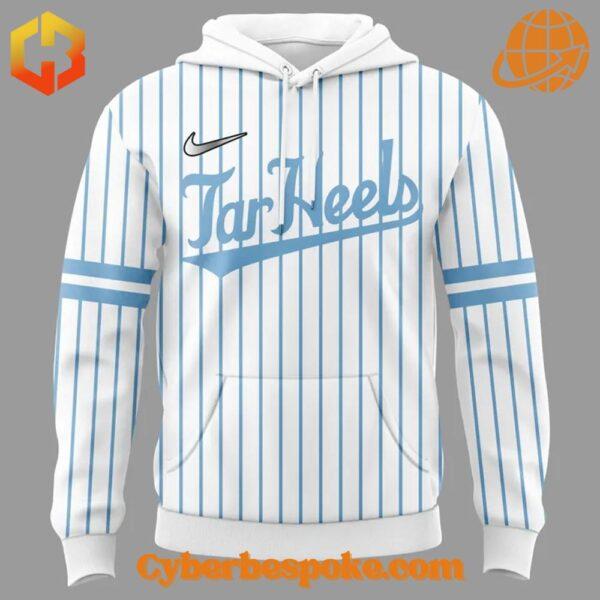 The 2 North Carolina Tar Heels Softball 2025 Uniform White Hoodie combines a modern fit, premium texture, and breathable comfort