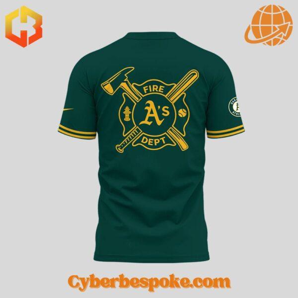 The Oakland Athletics Firefighter Appreciation Night Shirt offers premium quality with a modern touch.