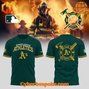 The Oakland Athletics Firefighter Appreciation Night Shirt offers premium quality with a modern touch.