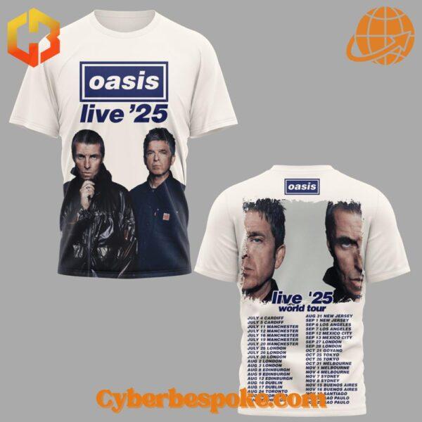 The Oasis Live' World Tour Shirt blends comfort, quality, and modern design