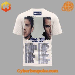 The Oasis Live' World Tour Shirt blends comfort, quality, and modern design