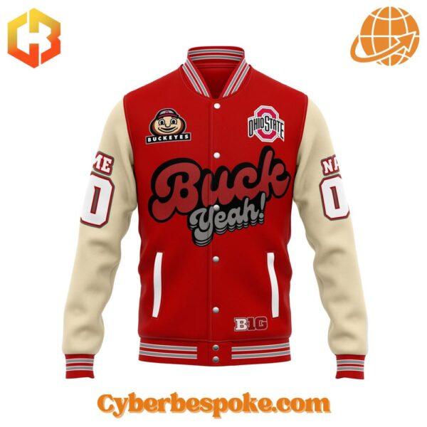 Lightweight and comfortable Ohio State Buckeyes Buck Yeah Baseball Jacket perfect for everyday wear