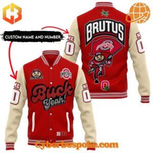 Lightweight and comfortable Ohio State Buckeyes Buck Yeah Baseball Jacket perfect for everyday wear