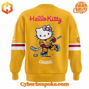 Wear the extraordinary with the Ottawa Charge Hello Kitty Sweatshirt – hyper-detailed 3D prints that last.