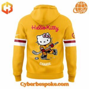 Wear the extraordinary with the Ottawa Charge Hello Kitty Sweatshirt – hyper-detailed 3D prints that last.