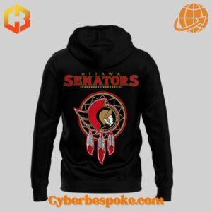 Wear the extraordinary with the Ottawa Senators Indigenous Culture Hoodie – hyper-detailed 3D prints that last.