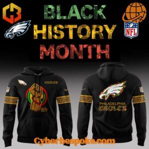 Experience fashion in a new dimension with the Philadelphia Eagles Black History Month Hoodie – wear the unexpected.