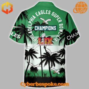 Experience fashion in a new dimension with the Philadelphia Eagles Champions Super Bowl Lix Hawaiian Shirt – wear the unexpected.