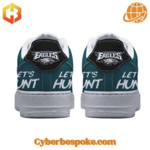 Step up your sneaker game with the sleek and stylish Philadelphia Eagles Let’s Hunt Nike Air Force Shoes.