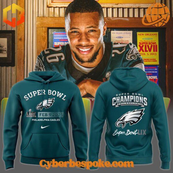 Express yourself with the Philadelphia Eagles Nfl Super Bowl Lix Champions Hoodie – high-definition colors meet all-day comfort.