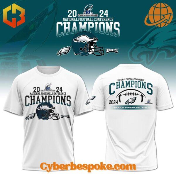 Premium Philadelphia Eagles National Football Conference Champions Hoodie featuring high-definition 3D prints and all-day comfort.