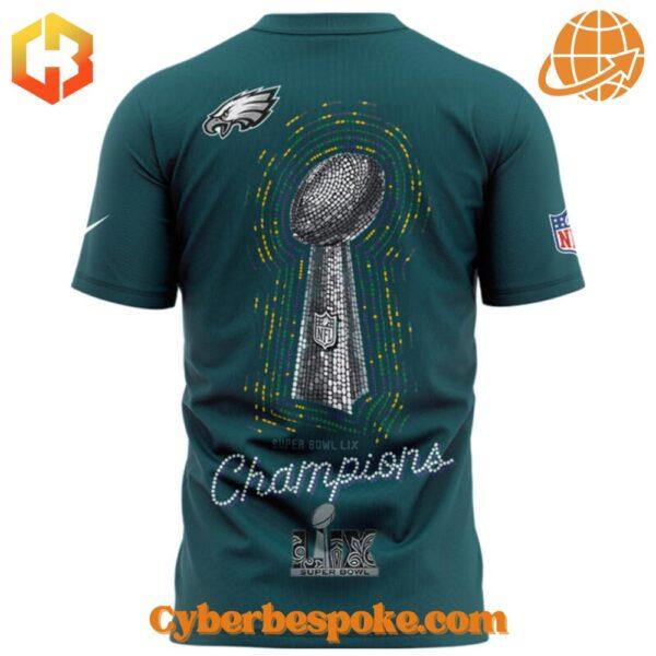 Experience fashion in a new dimension with the Philadelphia Eagles Super Bowl Lix Champions Shirt – wear the unexpected.