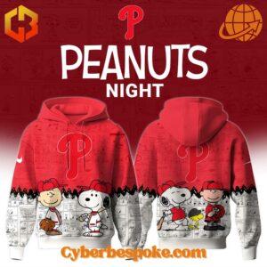 The Philadelphia Phillies Th Anniversary Of Peanuts Snoopy Hoodie is your go-to for any occasion.