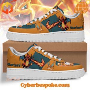 Step up your sneaker game with the sleek and stylish Pokemon Charizard Nike Air Force Shoes.