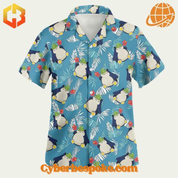 Soft and Classic Style with an Pokemon Snorlax Tropical Beach Hawaiian Shirt