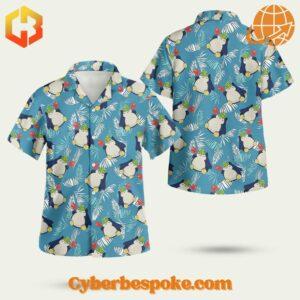 Soft and Classic Style with an Pokemon Snorlax Tropical Beach Hawaiian Shirt