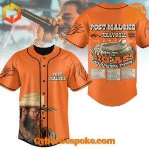 Stand out with the Post Malone Jelly Roll The Big Ass Stadium Tour Baseball Jersey – bold, vibrant, and designed to impress.