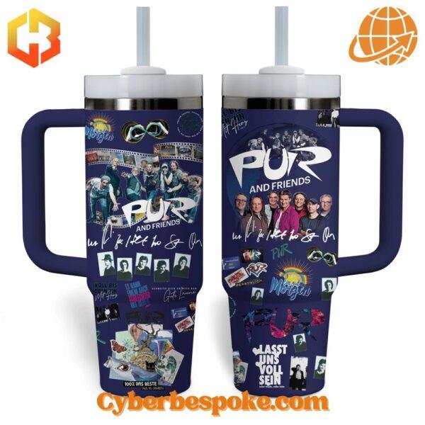 Step into vibrant style with the Pur & Friends Auf Schalke Stanley Tumbler