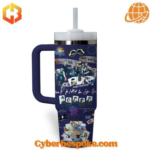 Step into vibrant style with the Pur & Friends Auf Schalke Stanley Tumbler